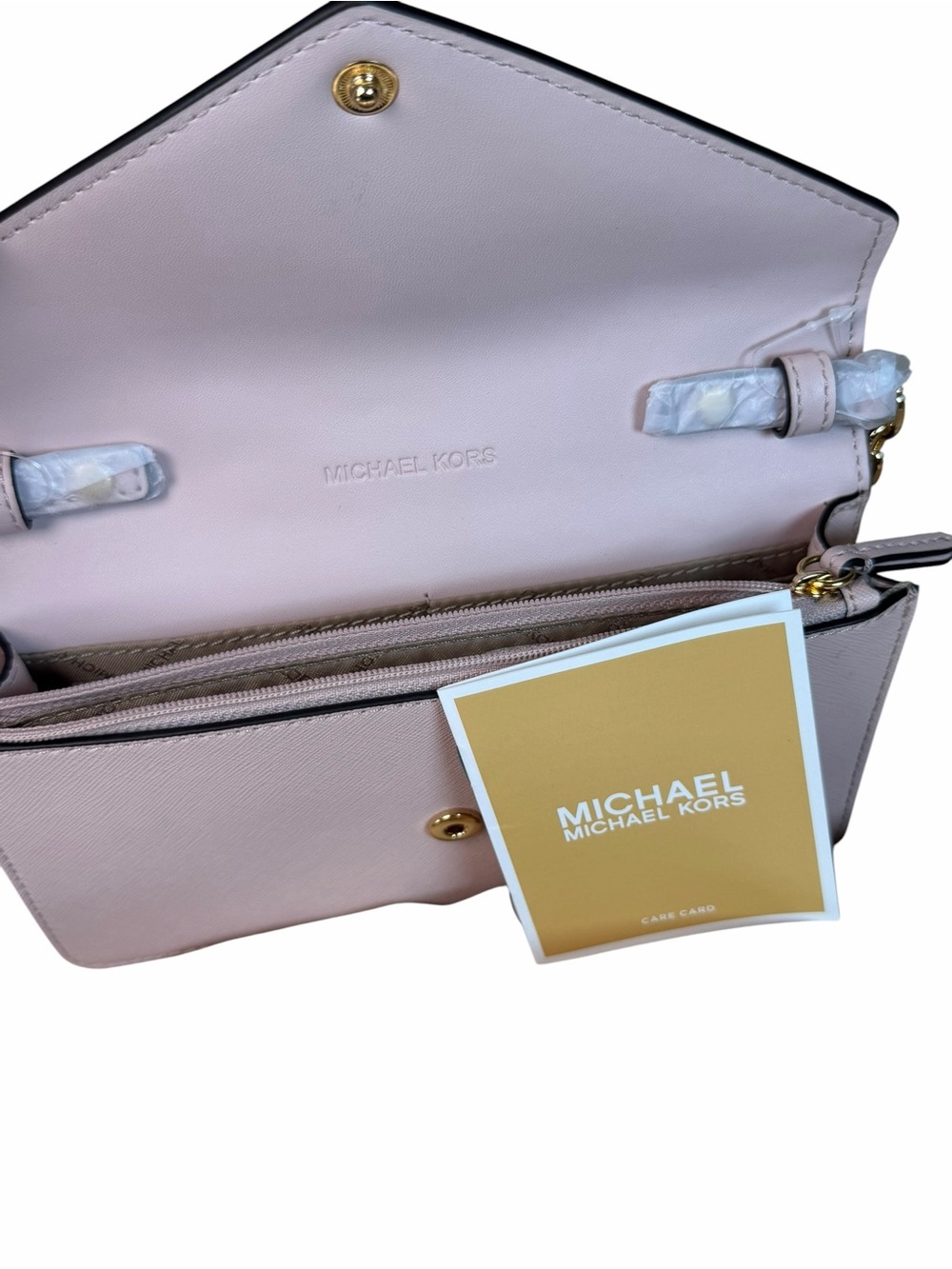 Michael Kors Jet Set Travel Envelope Purse in Powder Blush - Picture 4 of 8